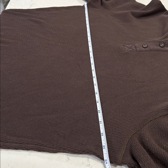 Tecovas Standard Issue Long Sleeve Waffle Knit Henley Size L - Picture 6 of 8